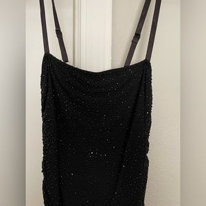 Fashion Nova mesh embellished maxi dress